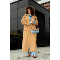 Сумка женская TEXTURA, средний размер, цвет голубой джинс