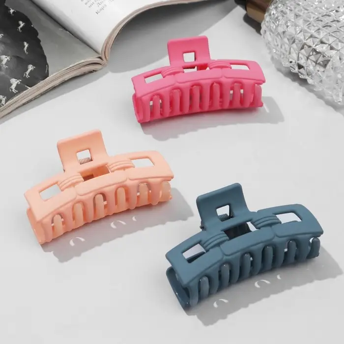 Крабик для волос &laquo;Матовый&raquo;, связка, 7 см, МИКС