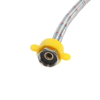 Подводка гибкая для воды ZEIN, 1/2", гайка-гайка, 60 см, с ключом для монтажа