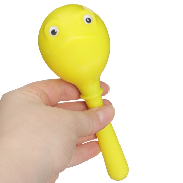 Набор погремушек &laquo;Лягушата: кастаньеты + перкуссионный маракас, 3 шт., цвет желтый, Крошка Я