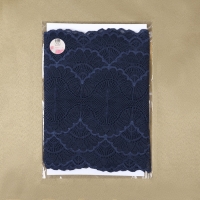 Кружевная эластичная ткань, 180 мм &times; 2,7 &plusmn; 0,5 м, цвет синий