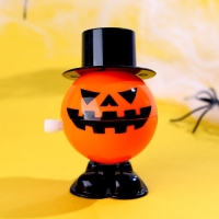 Хэллоуин. Игрушка заводная &laquo;Тыква&raquo;, с наклейками