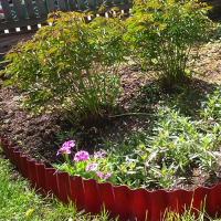 Ограждение для клумбы, 110 &times; 24 см, оранжевое, &laquo;Волна&raquo;, Greengo