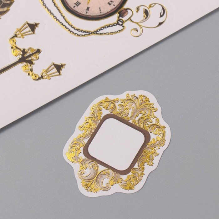 Фотоальбом 25 листов (наклейки+кольца) Фотоальбом 25 листов (наклейки+кольца) "Классический" тиснение золото 19х27х3 см