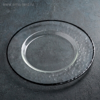 Тарелка подстановочная &laquo;Фишер&raquo;, d=35 см, цвет обводки чёрный