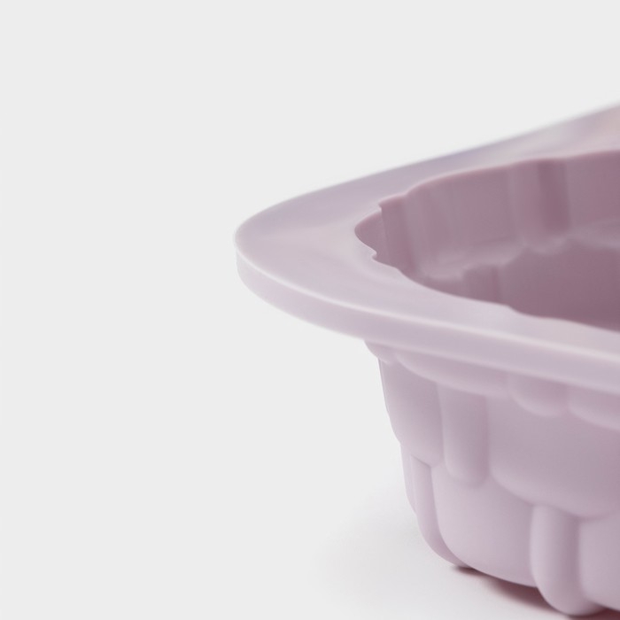 Форма для выпечки 6 ячеек "Немецкий кекс.Корзинка", 31х21х3,5 см (d-9,1см, цвет бежевый