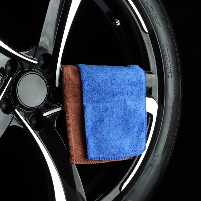 Тряпка для мытья авто, Grand Caratt, микрофибра, 300 г/м&sup2;, 25&times;25 см, набор 2 шт