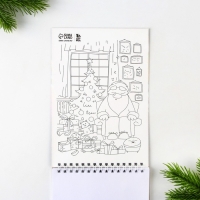 Новый год. Скетчбук А5 40 л в тонкой обл на гребне 100г/м2 &laquo;Дед мороз&raquo;