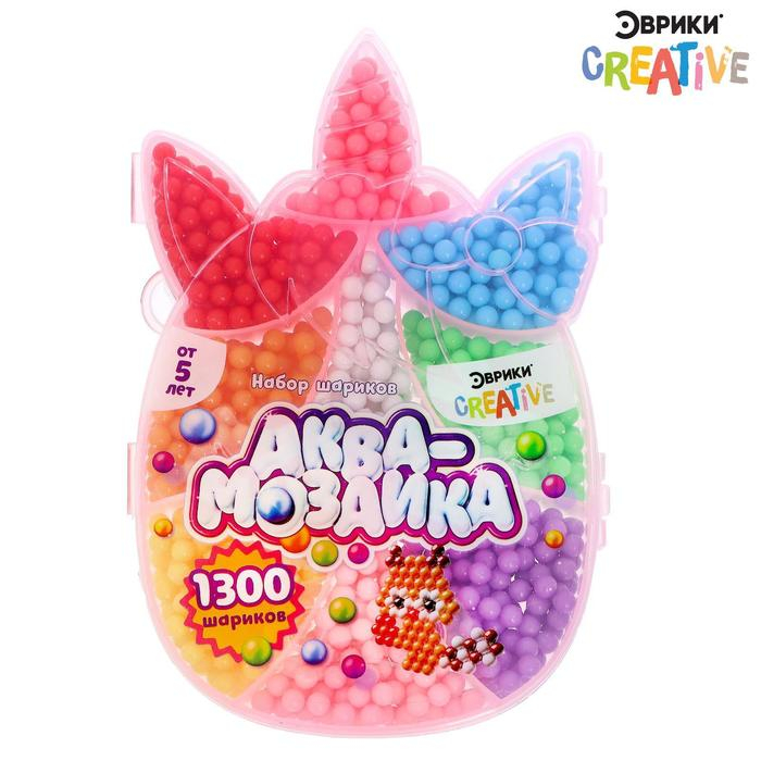 Набор шариков для аквамозаики &laquo;Единорог&raquo;, 1300 шариков