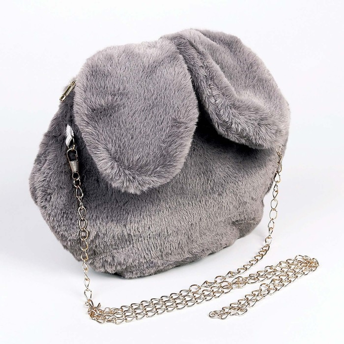 Сумка детская &laquo;Зайчик&raquo;, 26&times;19&times;2см, цвет серый