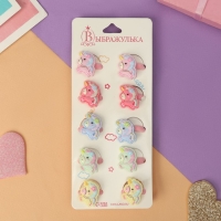 Резинка для волос "Малышка" (набор 10 шт) единорожка милый