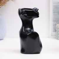 Ваза "Незнакомка" черная, 6х10х14см