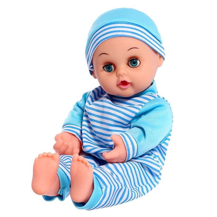 Пупс мягконабивной &laquo;Саша&raquo; звуковые эффекты, в костюме, цвета МИКС