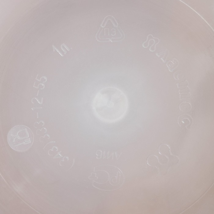 Банка для хранения продуктов с герметичной крышкой, 1 л, цвет прозрачный