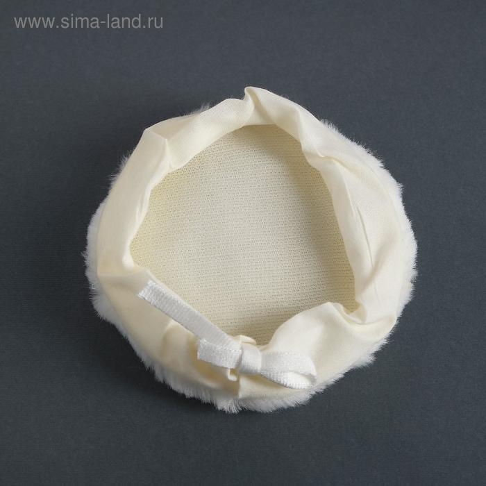 Насадка для полировки TORSO, искусственный мех с ободом на завязке, 125 мм