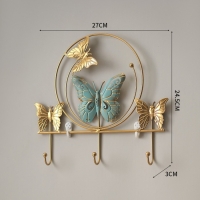 Крючки настенные металлические "Бабочки",  24.5 х 27 х 3 см, нагрузка до 3 кг