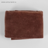 Отрез трикотажный для рукоделия, велюр, цвет коричневый, 45 &times; 50 см
