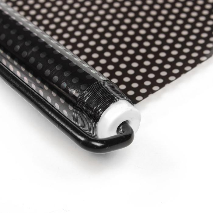 Автомобильная шторка на стекло, раздвижная 40&times;125 см, цвет черный