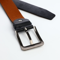 Ремень мужской, ширина 3,5 см, винт, пряжка металл, цвет чёрный