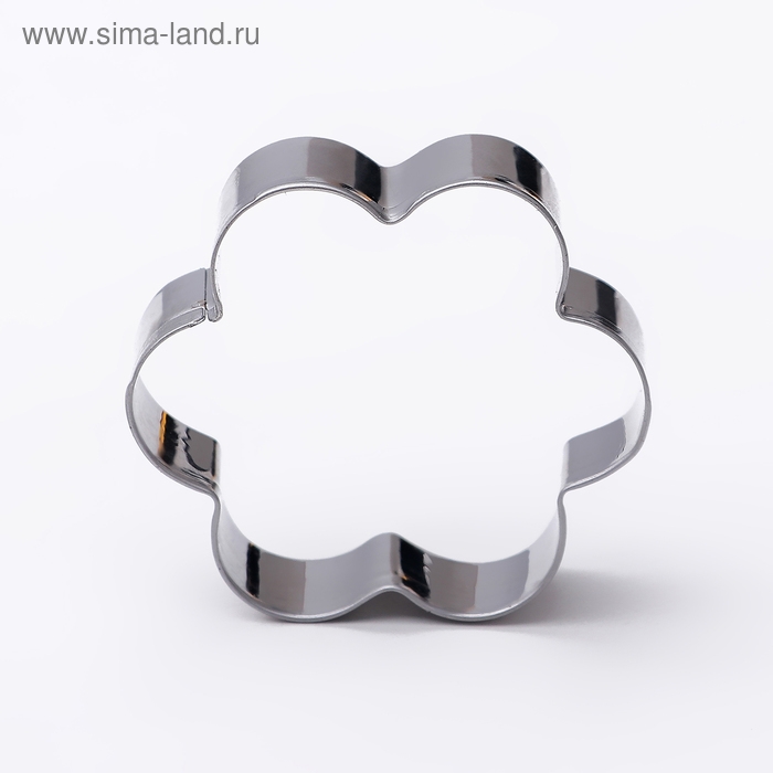 Набор форм для печенья Доляна &laquo;Ромашка&raquo;, 5 шт, 7,8&times;7,8 см, цвет серебристый