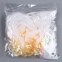 Набор для творчества и декора &laquo;Перья белые + наполнитель&raquo;, цвет оранжевый