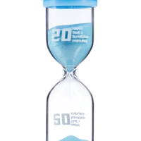 Песочные часы Happy time, на 20 минут, 4.4 х 12.6 см, голубые
