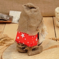 Оберег-домовой "Василек в льняном колпаке, с рублем", 18х11х10см, микс