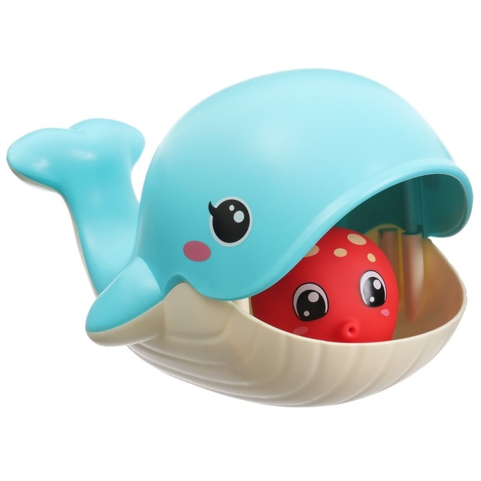 Набор игрушек для ванны &laquo;Поймай рыбку&raquo;, ковш, брызгалки, 4 шт, Крошка Я