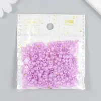 Бисер стекло 6/0 "Цветная серединка. Сирень" 30 гр