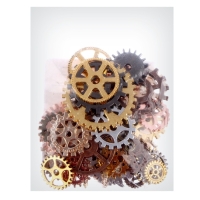 Декор для творчества &laquo;Античные шестерни&raquo; вес 50 г, размер 1 шт. &mdash; 0,5-3 см
