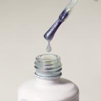 Топ для ногтей &laquo;Русалка&raquo;, с блёстками, 15 мл, LED/UV, фиолетовый, голубой