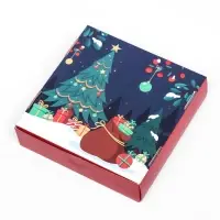 Подарочная коробка сборная с окном &laquo;Новогодняя абстракция&raquo;, 11.5&times;11.5&times;3 см