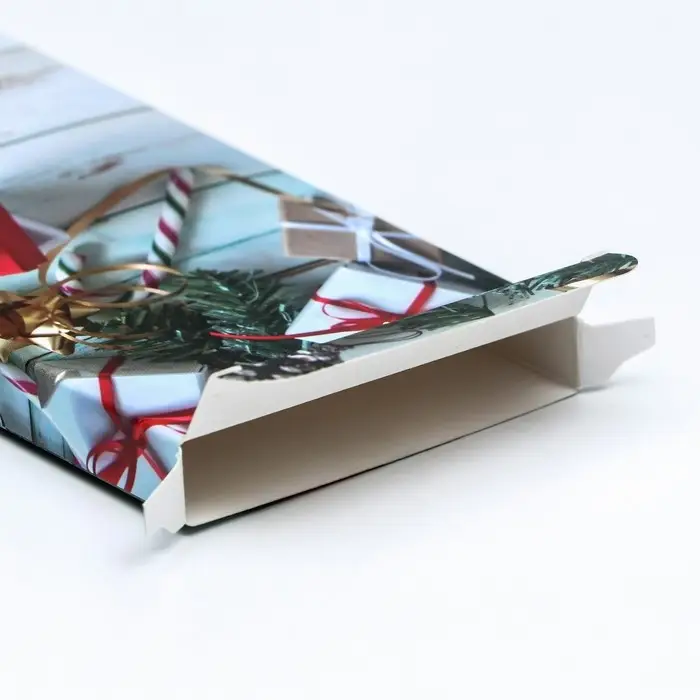 Коробка для шоколада без окна &laquo;Елка с игрушками&raquo;, 17.1&times;8&times;1.4 см