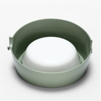 Лего-миска для животных с наклоном "Юта" 0,3л бело- фисташковый