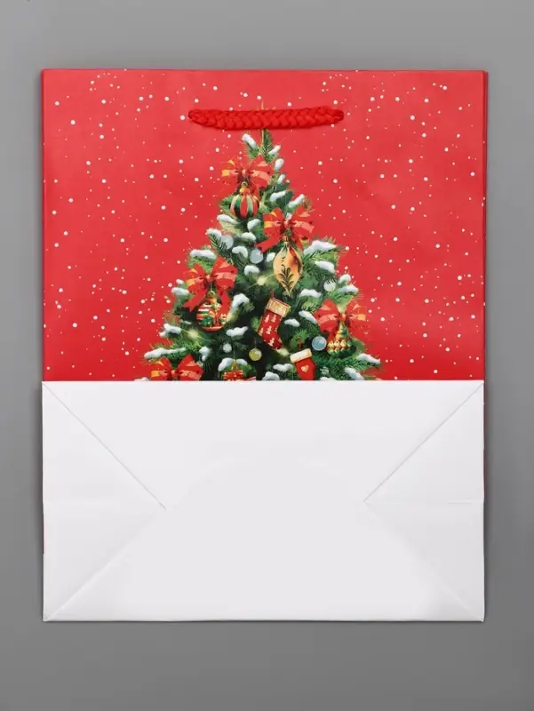 Пакет подарочный новогодний ламинированный, &laquo;Новогодний шар&raquo; , 18&times;10&times;22.3 см