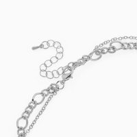 Кулон &laquo;Цепь&raquo; фламинго, цвет серебро