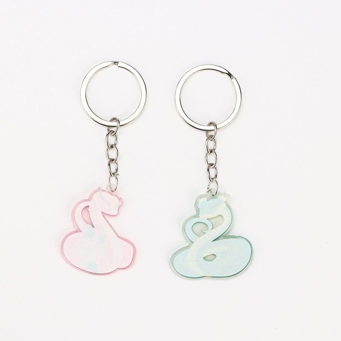 Брелок новогодний, для ключей, новогодний, парный &laquo;Мечтай этой зимой&raquo; набор 2 шт