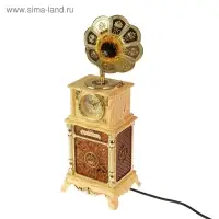 Часы-светильник "Меломан", с будильником, 43 х 16 х 15 см