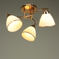 Люстра "Андер" 3хЕ27 40Вт золото 44х44х24 см