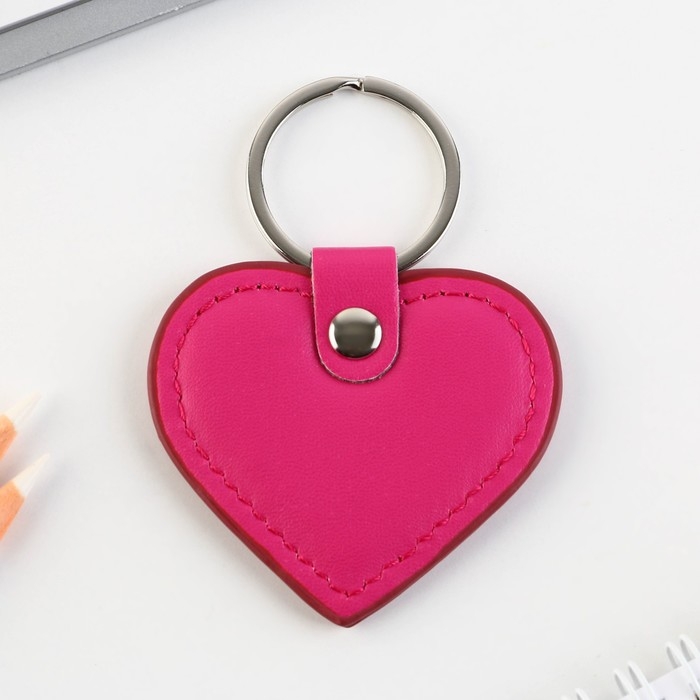 Брелок для ключей кожзам &laquo;Люблю&raquo;, 8,5 х 6 см