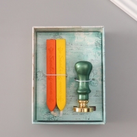 Сургучный набор "Дракон" печать, ручка, сургуч 12,5х10х3,6 см