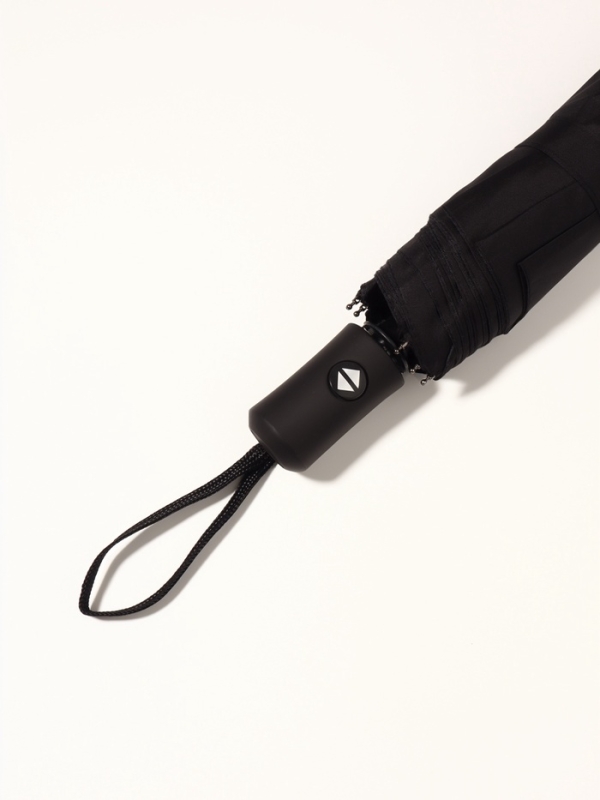 Зонт автоматический &laquo;Black&raquo;, 3 сложения, 8 спиц, R = 48 см, цвет чёрный