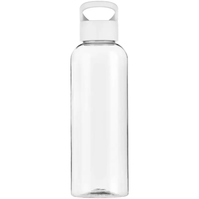 Бутылка для воды Plaske, прозрачная с белой крышкой