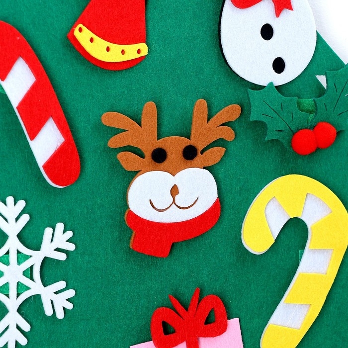 Набор для творчества &laquo;Ёлочка с золотой звездой&raquo; украшения на липучках