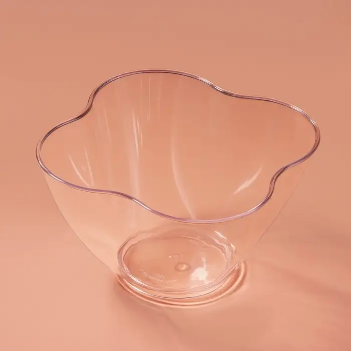 Форма пластиковая одноразовая для фуршета &laquo;Цветок&raquo;, 350 мл, прозрачная