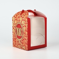 Складная коробка под торт &laquo;Пасхальная&raquo;, 15 х 15 х 18 см