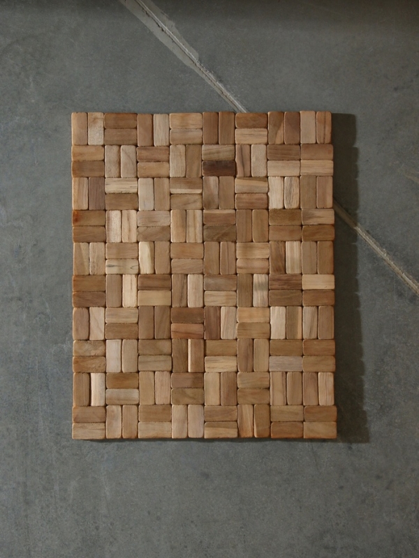 Коврик из тикового дерева, 40х30х0,7 см