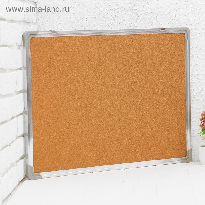Доска двусторонняя, пробковая и магнитно-маркерная, 60 &times; 45 см