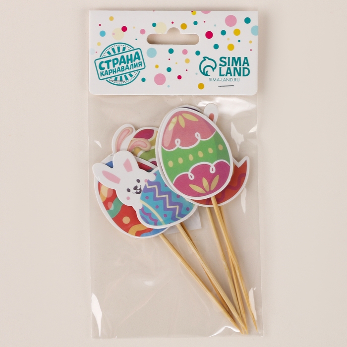 Шпажки &laquo;Пасхальные традиции&raquo;, набор 6 шт.