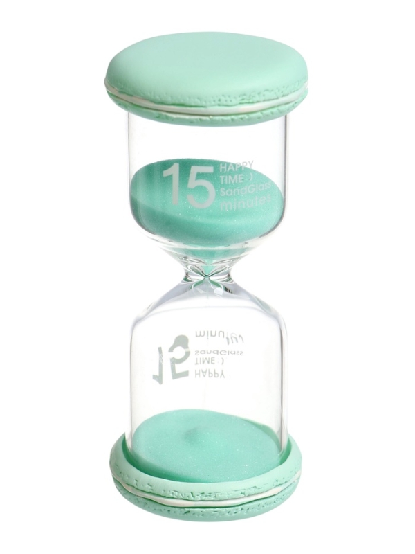 Песочные часы на 15 минут "Макарун", 4.4 х 9.8 см